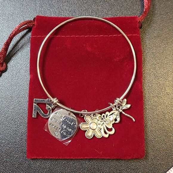 Lywjyb Birdhot bracelet  Birthday "12" "All of God's grace in one sweet face" - Picture 1 of 3